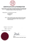 TSSA Cert of Auth Repair & Alterations Exp Aug 26 2011