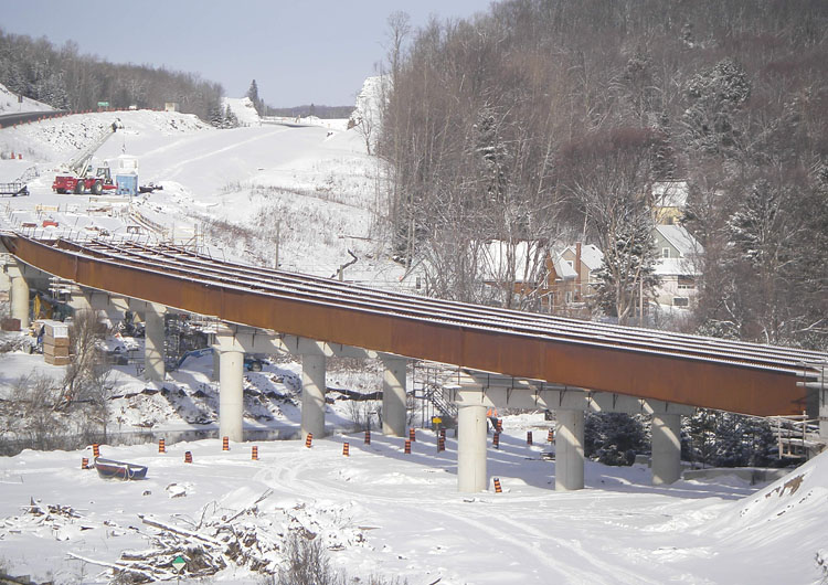 Bridge being built